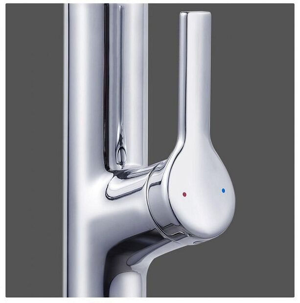 Поворотный сенсорный смеситель Xiaomi Yue Kitchen faucet sensor (White) - 4
