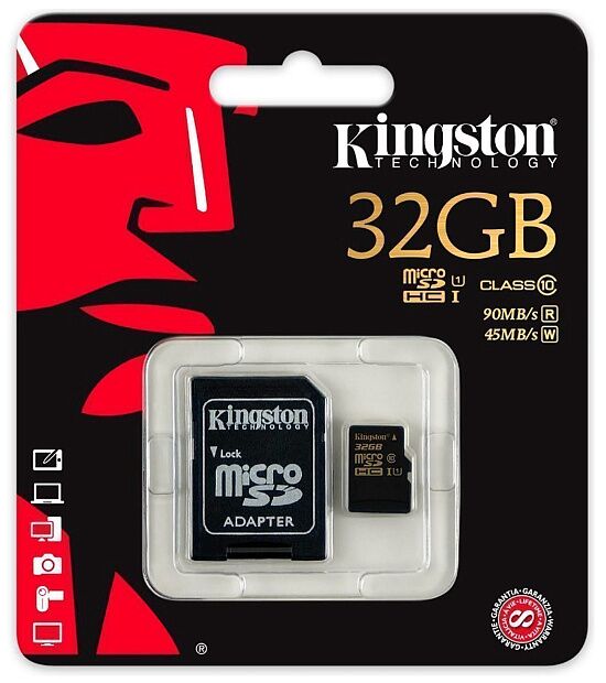 Kingston microSDHC 32GB Class 10 