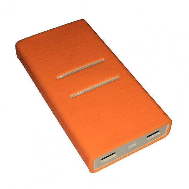 Силиконовый чехол для Xiaomi Mi Power Bank 2 20000 mAh (Orange/Оранжевый) - 5