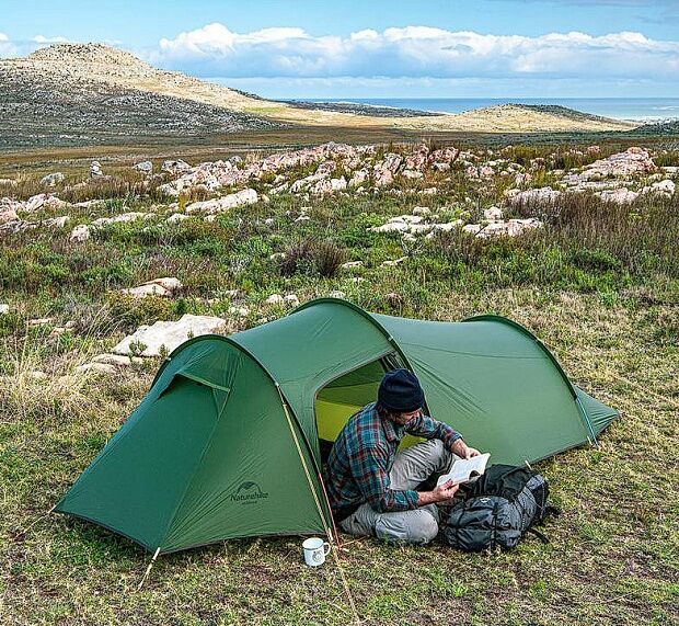 Палатка двухместная Naturehike Opalus NH20ZP001,зеленая, 6927595748961 - 5