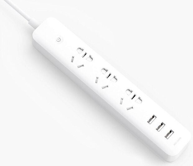 Сетевой удлинитель Xiaomi Mi Power Strip With Wi-Fi Sockets 3 USB (White/Белый) - 2