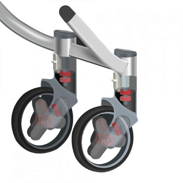 Xiaomi BEBEHOO START Lightweight Four-wheeled Stroller (Grey) - 4