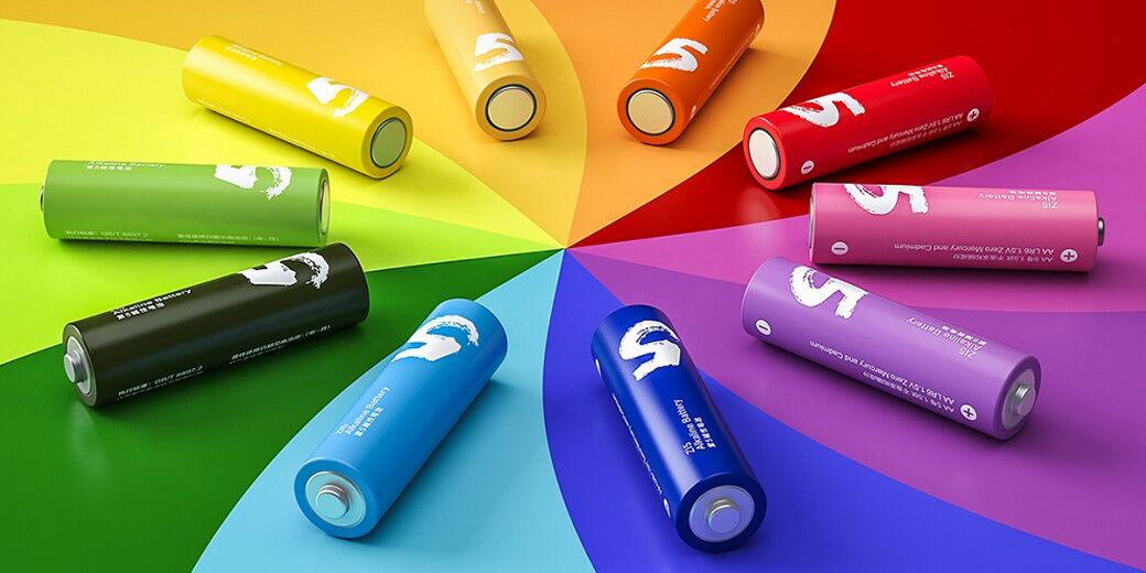 Дизайн батареек ZMI Rainbow Zi5