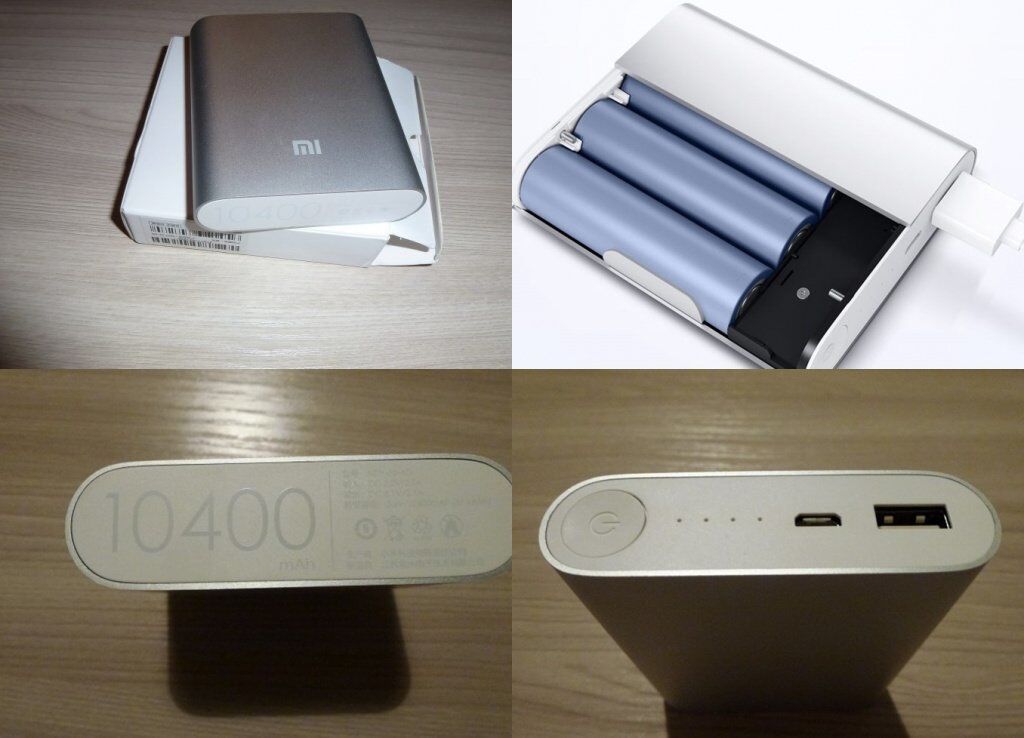 Алюминиевый прочный корпус батареи Xiaomi Power Bank 