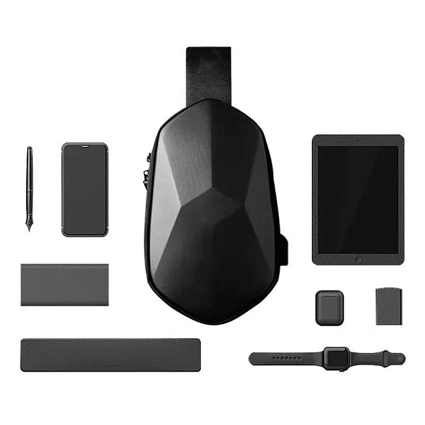 Рюкзак Xiaomi Beaborn Polyhedron Chest Bag (Black/Черный) - 5