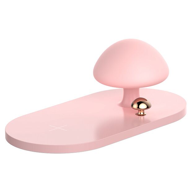 Baseus Mushroom Lamp Desktop Wireless Charger (Pink) - 6