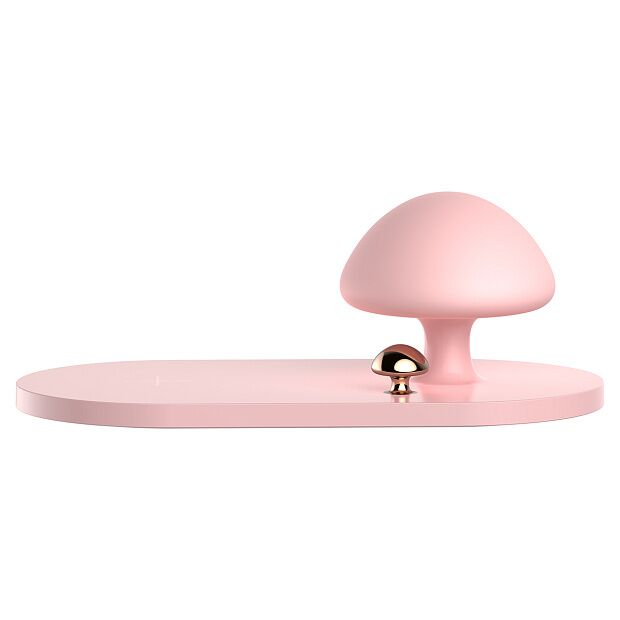 Baseus Mushroom Lamp Desktop Wireless Charger (Pink) - 3