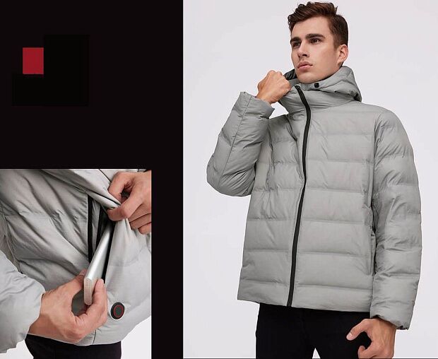 Куртка с подогревом Cottonsmith Graphene Temperature Control Jacket XL (Grey/Серый) : отзывы и обзоры - 2