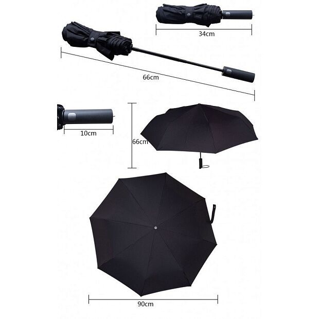 Зонт Xiaomi MiJia Automatic Umbrella (Black)