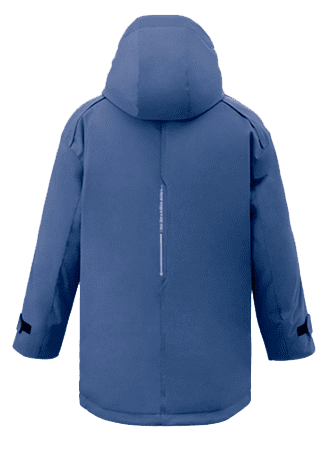Куртка 90 Points Three-Dimensional Embroidery Hooded Down Jacket (Blue/Синий) - 2