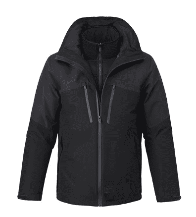 Куртка 90 Points Three-In-One Travel Cotton Jacket (Black/Черный) - 1