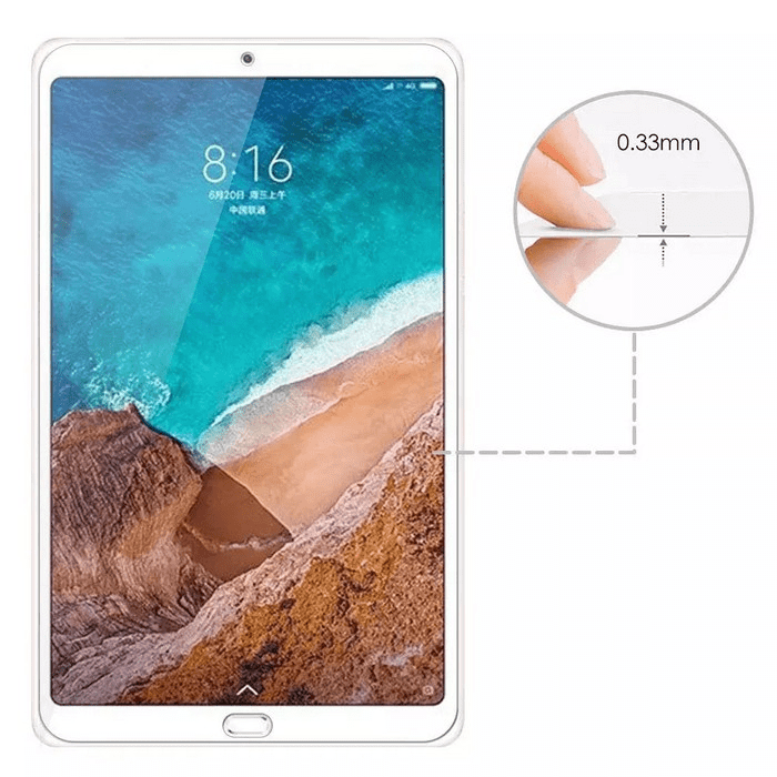 Толщина защитного стекла Ainy Full Screen Cover для Xiaomi Mi Pad 4 Plus