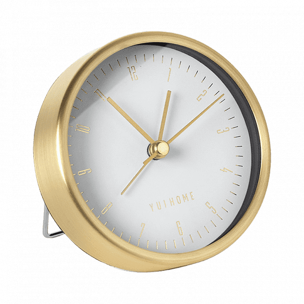 Настенные часы Yuihome Decor Simple And Silent Metal Alarm Clock (White/Белый) - 1