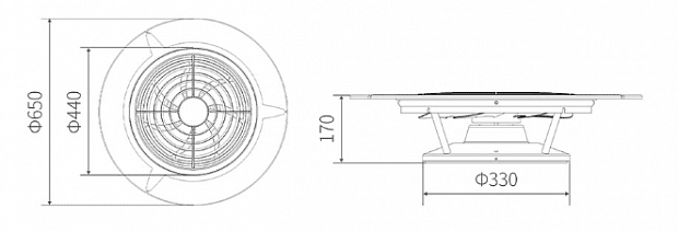 Умная люстра-вентилятор Huizuo Intelligent Fan Light FS34 (White/Белый) - 2