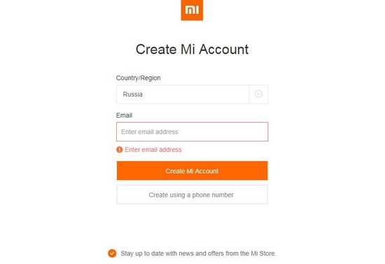 Создание Xiaomi Mi Account на компьютере Как создать Ми аккаунт на Сяоми