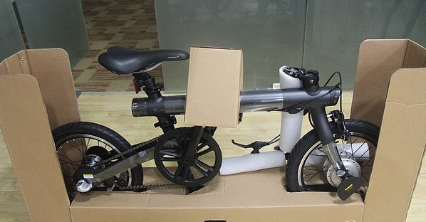 Упаковка электровелосипеда Xiaomi Mijia QiCycle Folding Electric Bike Распаковка электровелосипеда Xiaomi Mijia QiCycle Folding Electric Bike