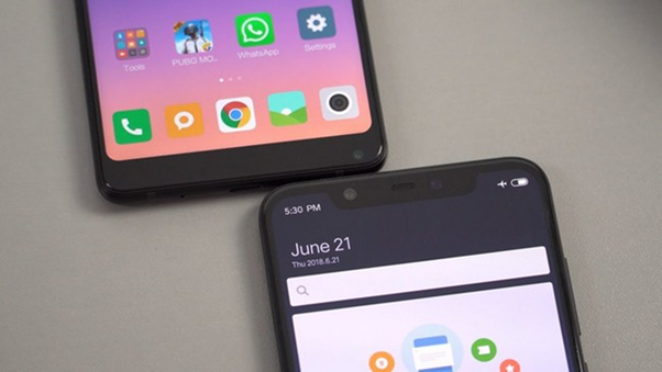 Скрытая монобровь на экране Xiaomi Mi8 Скрытая челка на дисплее Ксиами Ми8