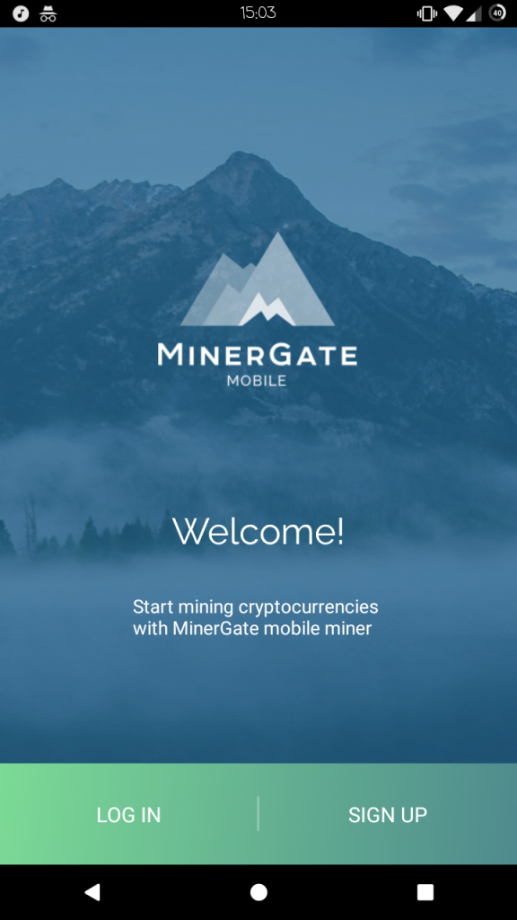 Скриншот MinerGate Mobile Miner Скриншот MinerGate Mobile Miner