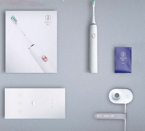 Комплектация Xiaomi Soocas X3 Sonic Electric Toothbrush Составляющие комплекта Xiaomi Soocas X3 Sonic Electric Toothbrush