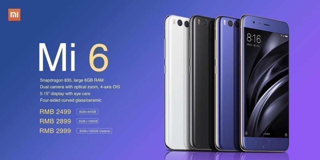 xiaomi mi6 xiaomi mi6