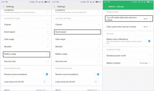 Активация опции отключения от мобильной сети в MIUI 10 Задействование опции отключения мобильной сети в MIUI 10