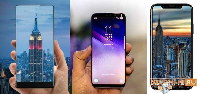 Xiaomi Mi MIX / Samsung Galaxy S8 / Apple iPhone 8 Xiaomi Mi MIX / Samsung Galaxy S8 / Apple iPhone 8