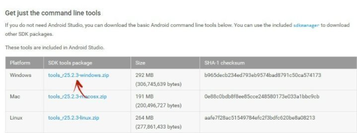 Скачивание Андроид SDK Скачивание Андроид SDK