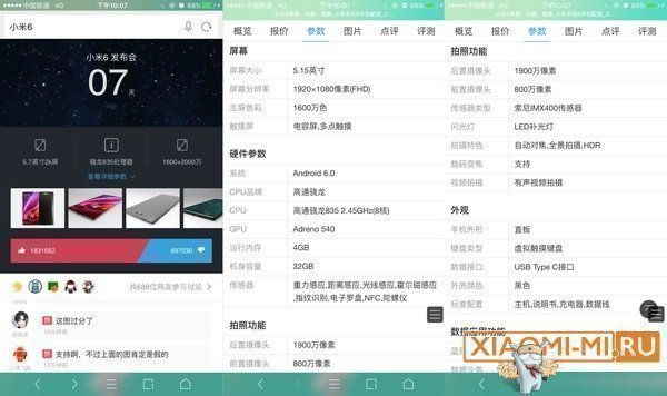 Xiaomi Mi6 Xiaomi Mi6