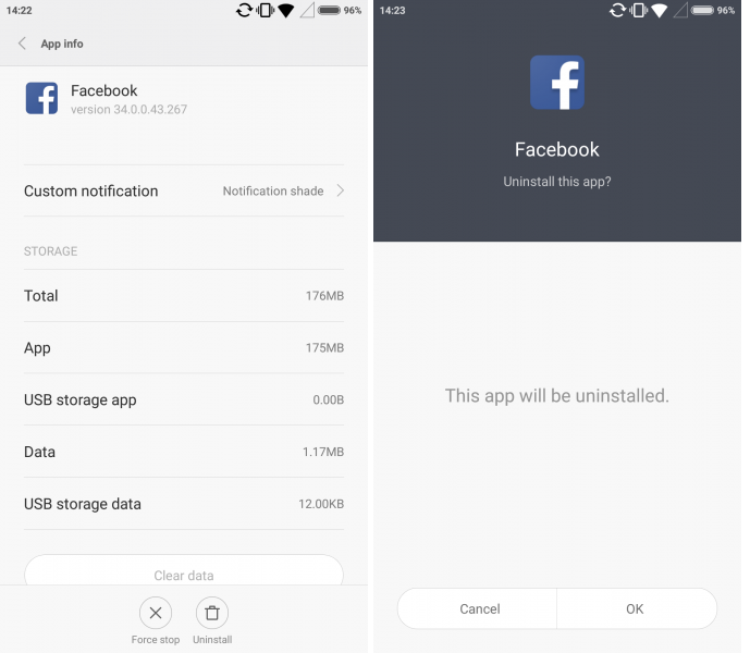 Интерфейс Facebook Интерфейс Facebook