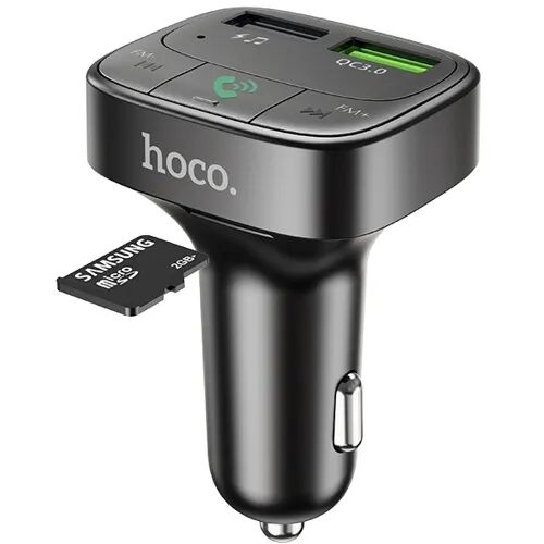 Автомобильный FM трансмиттер Hoco E59 Promise QC3.0 черный - 2