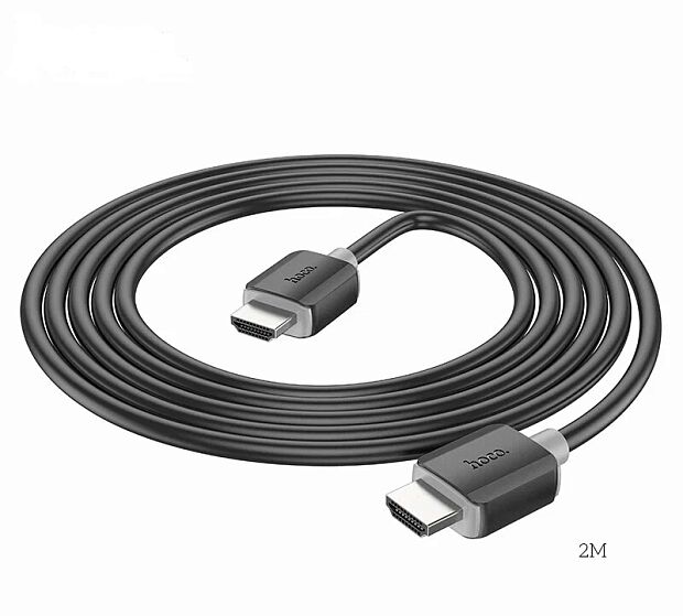HDMI кабель HOCO US08 HDTV 2.0, 4K 60Hz, 2м, PVC (черный) - 2